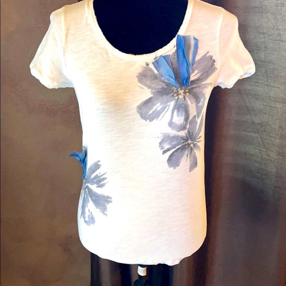 🟣4/$25 J Crew Embellished Tee
